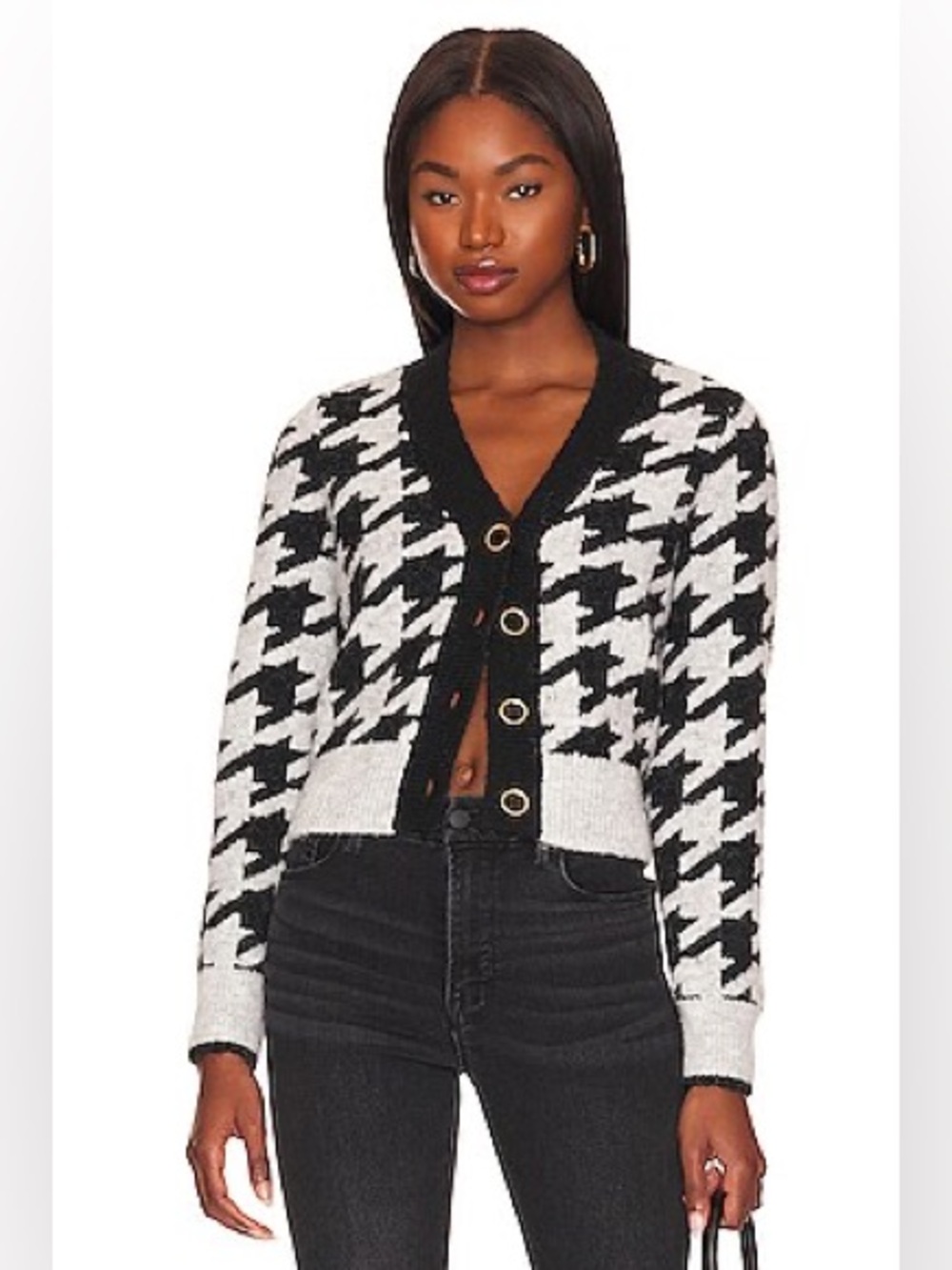 Lovers + Friends Houndstooth Cardigan